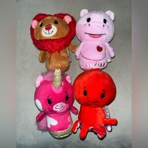 Hallmark Valentine’s Day Itty Bittys - Lion, Unicorn, Octopus & Hippo